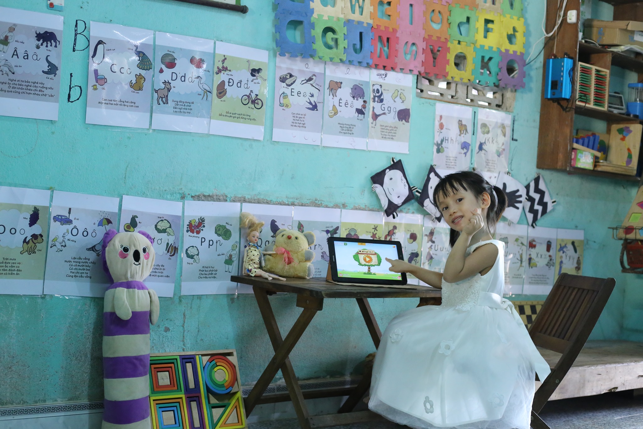 Góc học tập của bé