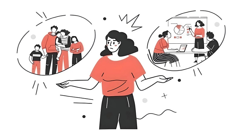 Sự nghiệp và gia đình, tại sao chỉ được chọn một. (Ảnh: Sưu tầm Internet)