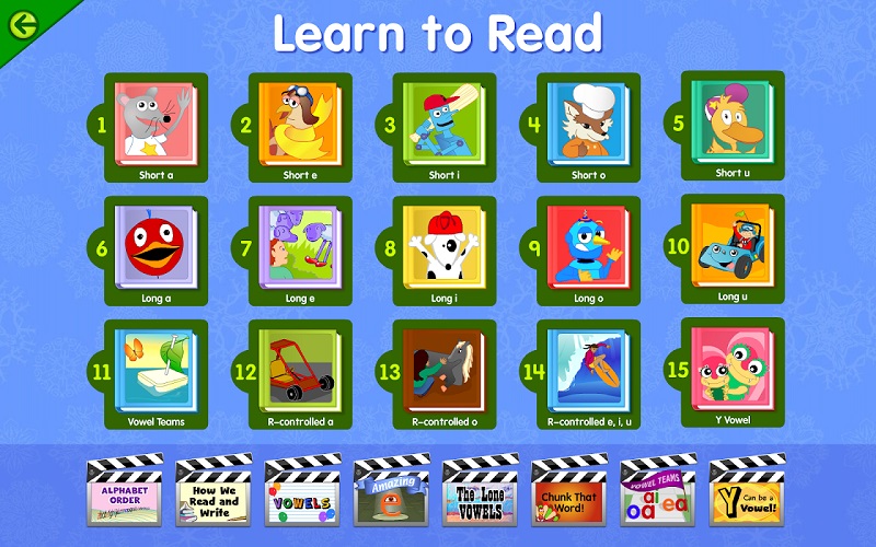 Giao diện ứng dụng Starfall.com. (Ảnh: Sưu tầm Internet)