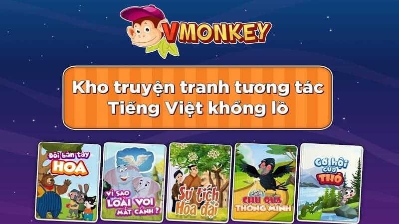 VMonkey với kho truyện tranh tương tác khổng lồ mang lại trải nghiệm mới. (Ảnh: Monkey)