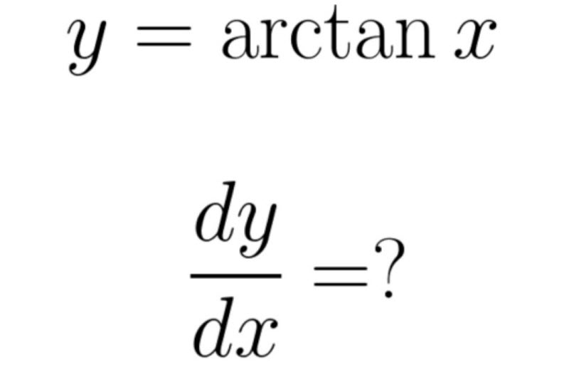 Công thức tính đạo hàm arctan x thường gặp nhất hiện nay. (Ảnh: Sưu tầm Internet)