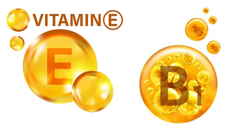 Kết hợp vitamin B1 và vitamin E để làm đều màu da. (Ảnh: Sưu tầm Internet)