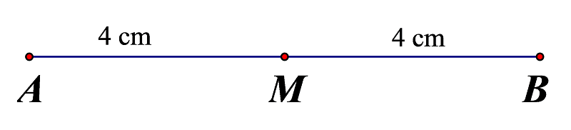 Trung điểm của đoạn thẳng. (Ảnh: Sưu tầm Internet)