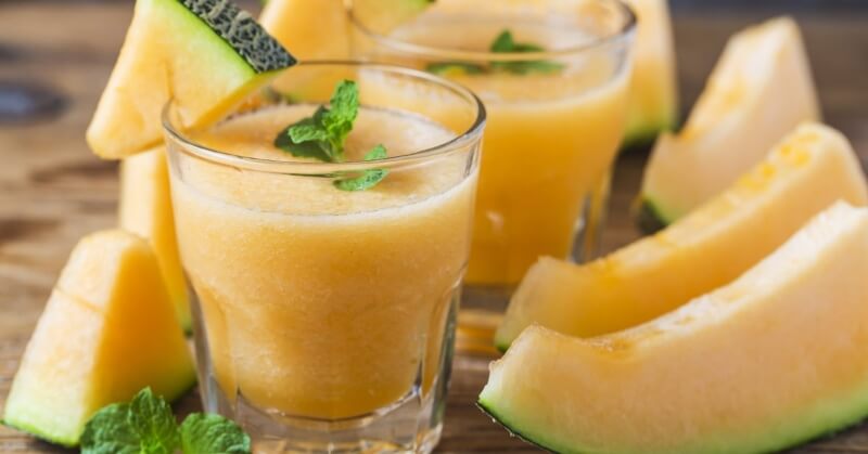 Ngon hơn với món sinh tố từ trái dưa lưới. (Ảnh: Sưu tầm Internet) 
