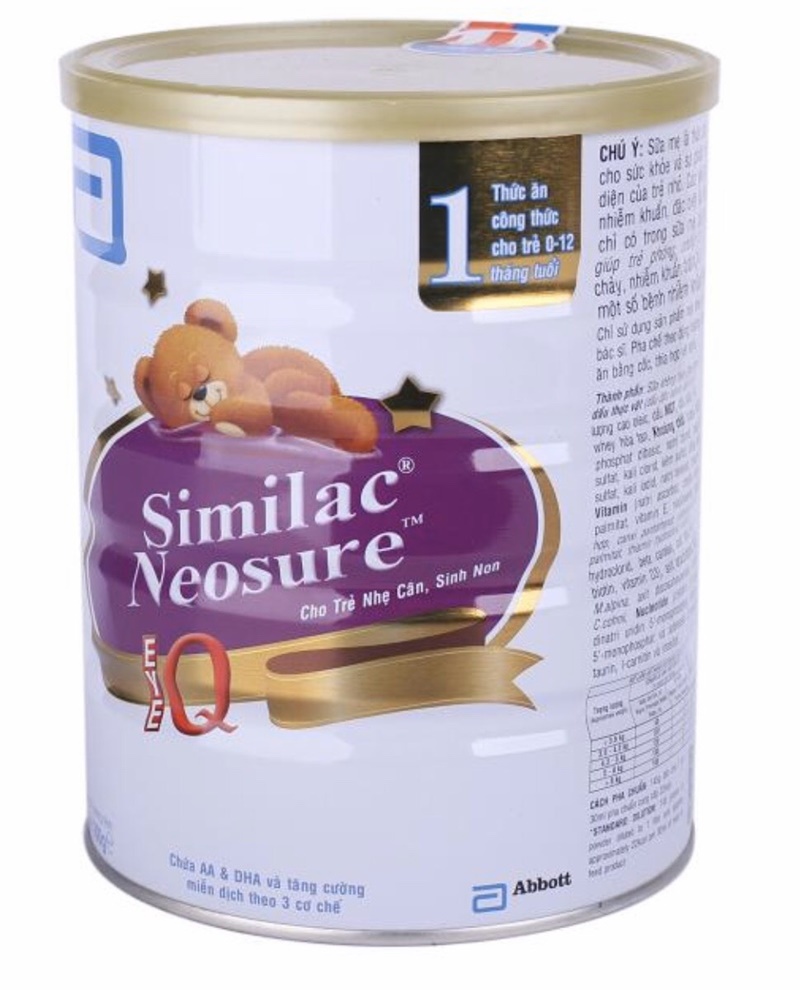 Sữa bột tăng cân Similac Neosure số 1. (Ảnh: Sưu tầm internet)