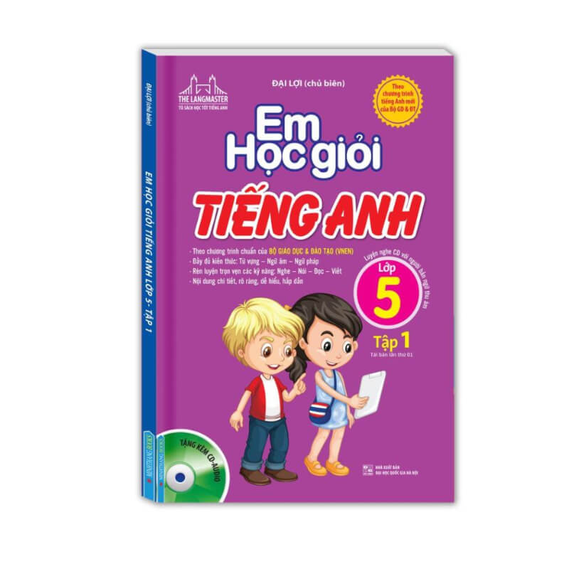 Cuốn sách Em học giỏi tiếng Anh lớp 5 đang được nhiều ba mẹ lựa chọn. ( Ảnh: Internet)
