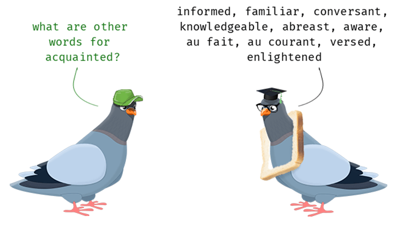 Acquainted chỉ trạng thái “quen biết”, “quen thuộc” hoặc “đã được giới thiệu, làm quen”. (Ảnh: Sưu tầm Internet)