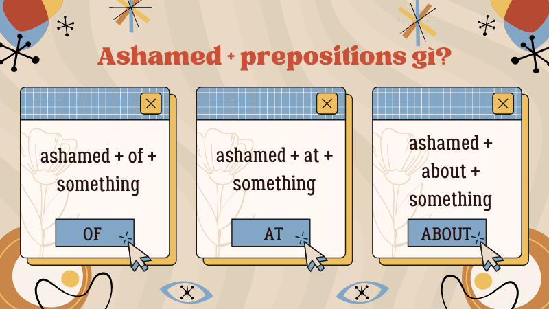 Ashamed là một tính từ trong tiếng Anh. (Ảnh: Sưu tầm Internet)