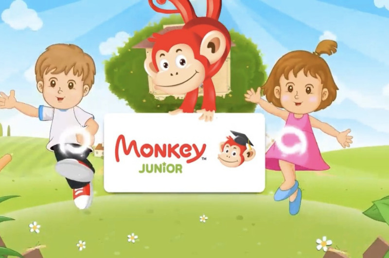 App Monkey Stories cung cấp bài học cho bé 3 tuổi học ngôn ngữ. (Ảnh: Monkey)