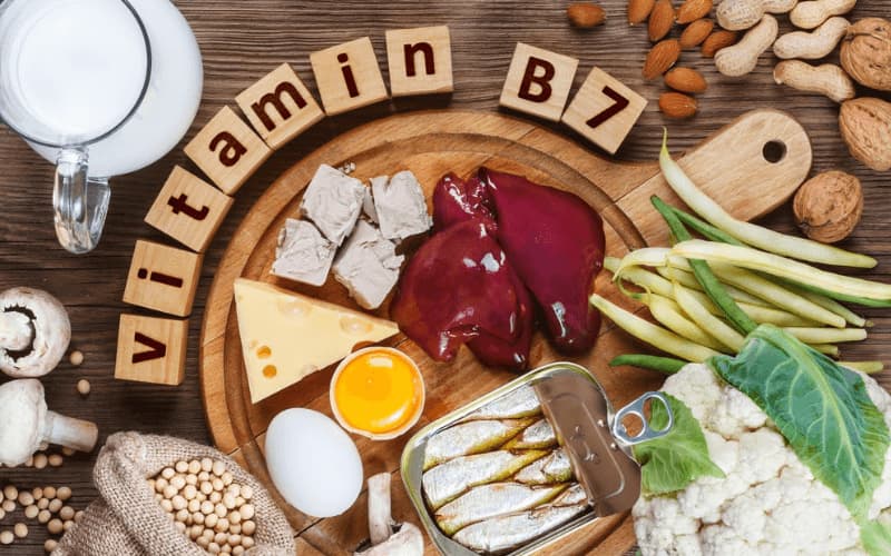 Lợi ích mà vitamin B7 đem lại. (Ảnh: Sưu tầm Internet)