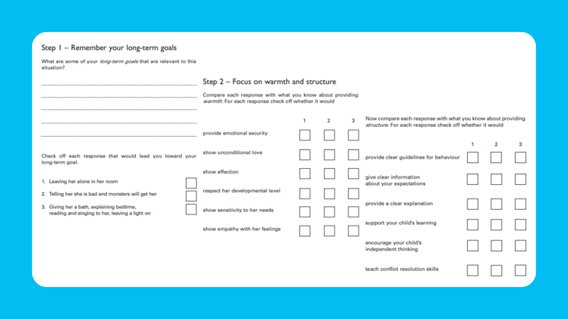 Bước 1 v&agrave; bước 2 của phương ph&aacute;p Kỷ Luật T&iacute;ch Cực