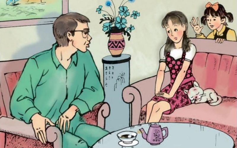 Bài tiếng Việt lớp 4 chị em tôi. (Ảnh: Chụp SGK)