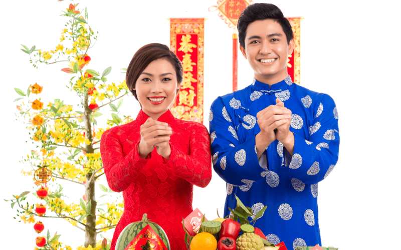 Phong tục chúc tết ở Việt Nam đã có từ thời xa xưa. (Ảnh: Sưu tầm Internet)