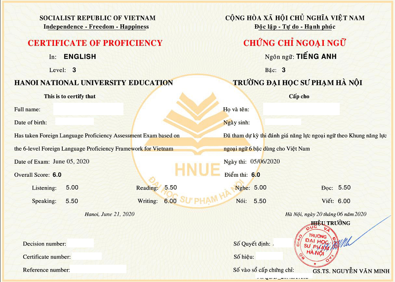 Chứng chỉ ngoại ngữ 6 bậc dành cho ai? (Ảnh: Sưu tầm Internet)