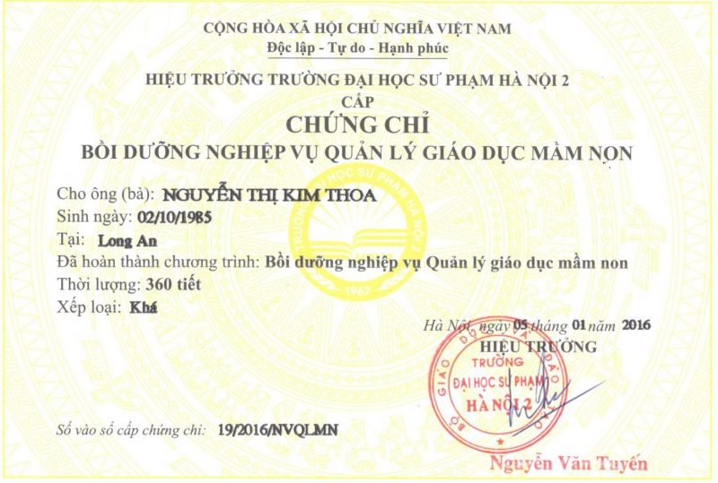 Chứng chỉ quản lý mầm non là rất cần thiết vì nhiều lý do quan trọng. (Ảnh: Sưu tầm Internet)