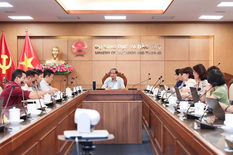 Bộ trưởng Bộ GDĐT Nguyễn Kim Sơn phát biểu kết luận phiên họp ngày 14/07/25. (Ảnh: Sưu tầm Internet)