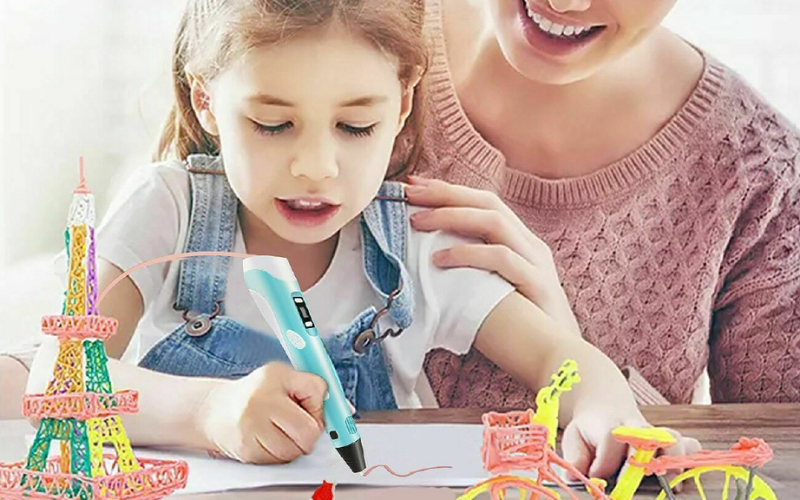 Bút 2D giúp bé thỏa sức sáng tạo các hình vẽ. (Ảnh: Sưu tầm Internet)