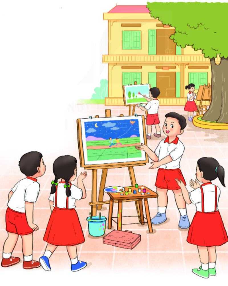 Tiếng Việt lớp 2 bài 14 em học vẽ. (Ảnh: Sưu tầm Internet)