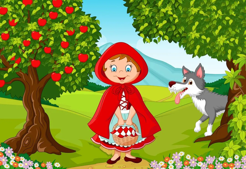 Little Red Riding Hood – A Classic English for Kids Story about Caution and Trust. (Image: Internet)
