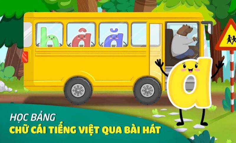 Học chữ cái qua bài hát giúp bé dễ dàng ghi nhớ. (Ảnh: Sưu tầm Internet)