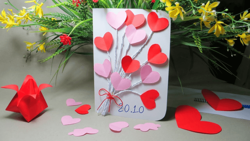 Ý nghĩa của việc tặng thiệp tự làm trong ngày 20/10. (Ảnh: Sưu tầm Internet)