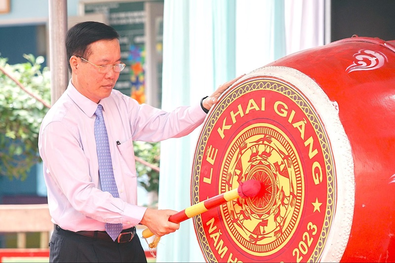 Ngày khai giảng. (Ảnh: Sưu tầm Internet)