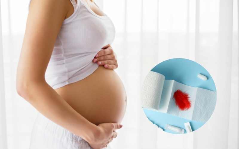 Mang thai 20 tuần bị ra máu cảnh báo nguy cơ sảy thai. (Ảnh: Sưu tầm Internet)