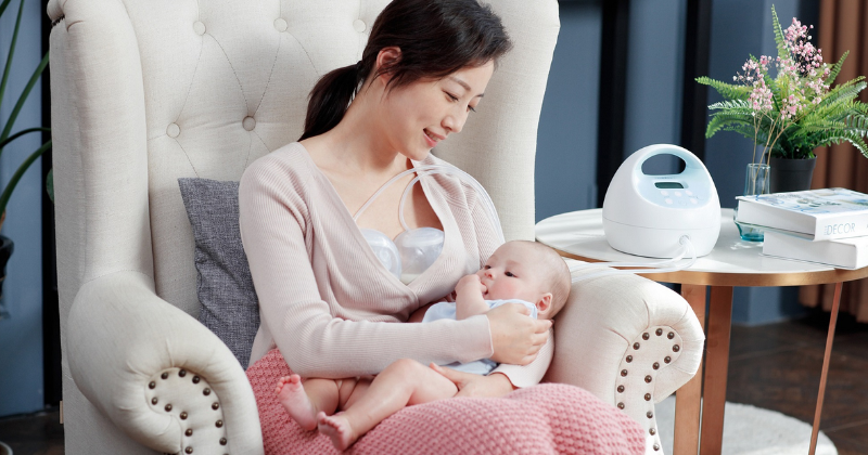 Máy hút sữa điện đôi là dụng cụ đắc lực hỗ trợ mẹ bỉm (Ảnh: Sưu tầm Internet)