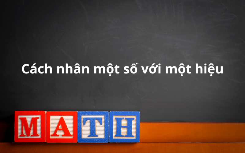 Toán lớp 4 bài nhân một số với một hiệu. (Ảnh: Sưu tầm Internet)