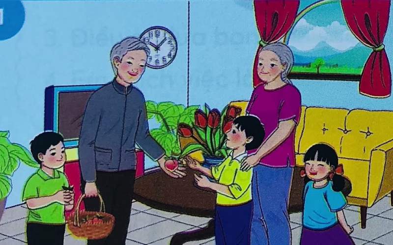 Bài Những quả đào lớp 2. (Ảnh: Sưu tầm Internet)