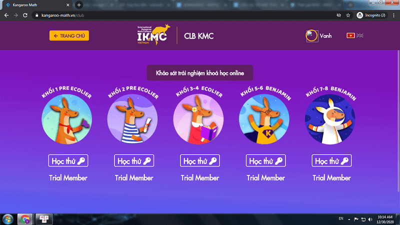 Phần mềm học toán kangaroo đang được nhiều phụ huynh quan tâm gần đây. (Ảnh: Sưu tầm Internet)