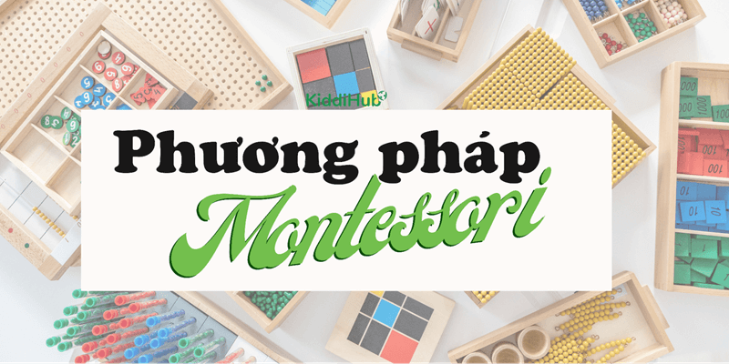Phương pháp Montessori cho trẻ 0 - 6 tuổi. (Ảnh: Kiddihub.com)