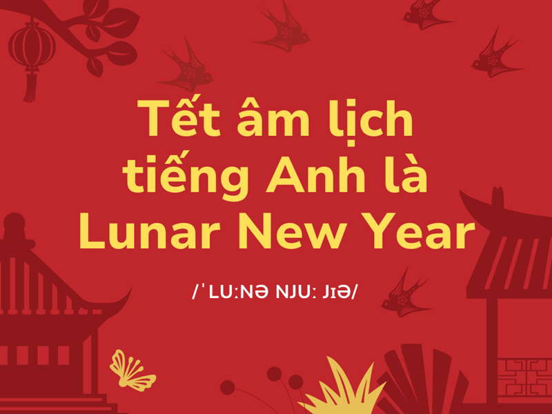 &ldquo;Tết &Acirc;m lịch&rdquo; trong tiếng Anh thường được gọi l&agrave; &ldquo;Lunar New Year&rdquo;. (Ảnh: Sưu tầm Internet)