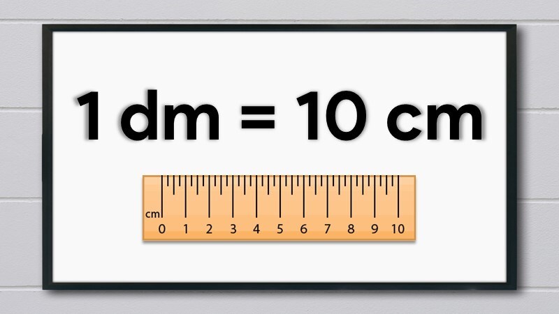 Kiến thức Toán lớp 2 1dm vì chưng từng nào centimet (Nguồn ảnh: Sưu tầm internet)