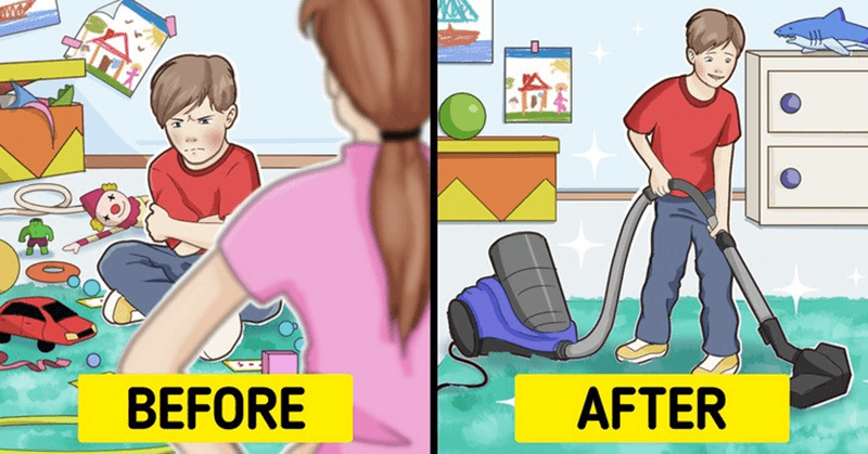 Tại sao trẻ không thích dọn dẹp nhà cửa? (Ảnh: Sưu tầm Internet)