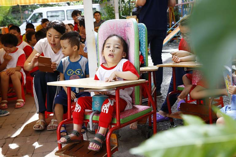 Trẻ khuyết tật vận động. (Ảnh: Sưu tầm Internet)