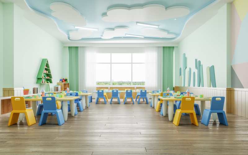 Trường mầm non tư thục không do nhà nước đầu tư. (Ảnh: Sưu tầm Internet)