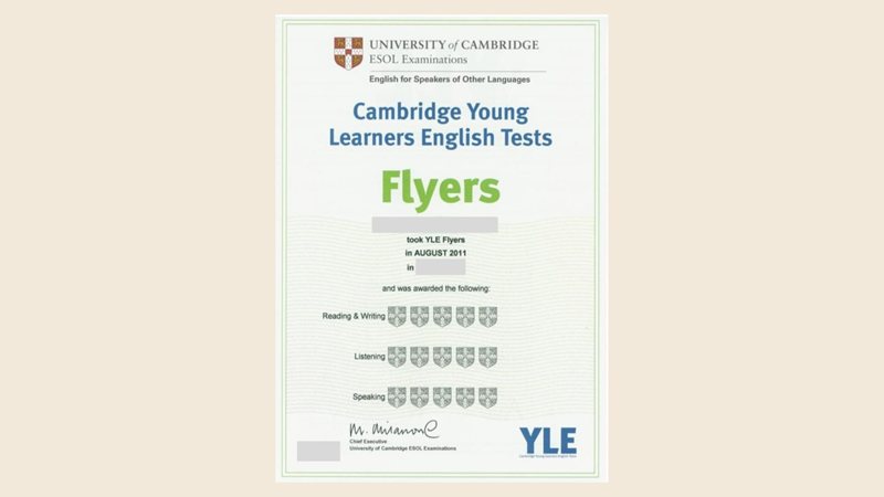 Chứng chỉ Flyers dành riêng cho trẻ em từ 9-12 tuổi. (Ảnh: Sưu tầm Internet)