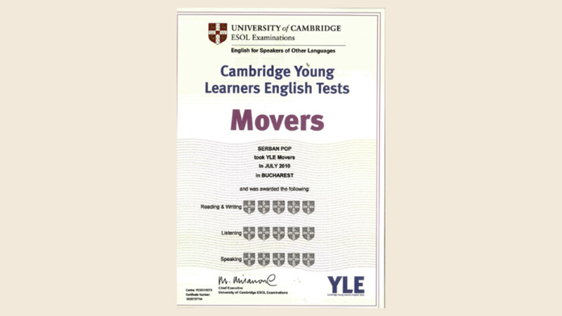 Chứng chỉ Movers được thiết kế dành cho trẻ em từ 8-11 tuổi. (Ảnh: Sưu tầm Internet)