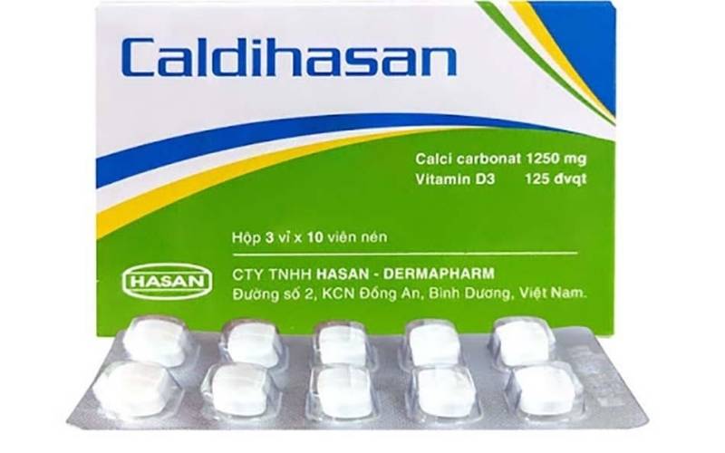Thuốc canxi Caldihasan. (Ảnh: Sưu tầm Internet)
