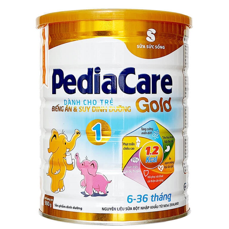 Sữa bột cho bé biếng ăn hồi phục sức khỏe Pediacare Gold. (Ảnh: Sưu tầm internet)