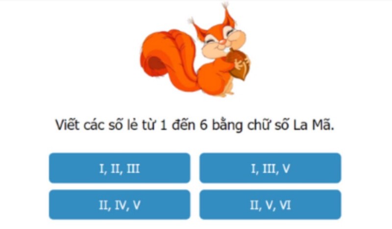 Bài tập số la mã dạng 5 (Nguồn ảnh: Sưu tầm internet)