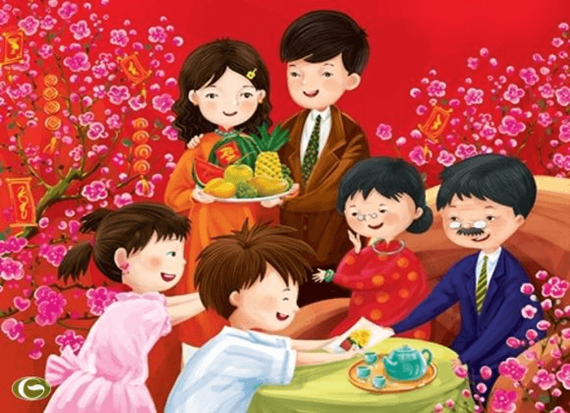 Lưu ý cần nhớ khi cho trẻ đọc câu chuyện ngày tết. (Ảnh: Sưu tầm Internet)