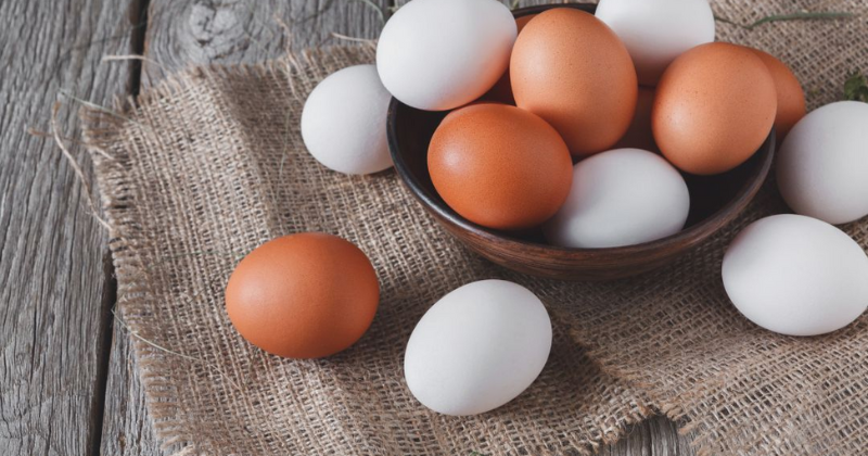 Trong trứng có chứa nguồn năng lượng và axit amin phong phú bổ ích cho các mẹ (Ảnh sưu tầm Internet)