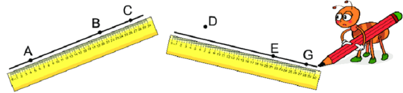 Bố mẹ giúp con nắm vững kiến thức liên quan đến điểm và đoạn thẳng (Nguồn ảnh: Sưu tầm internet)
