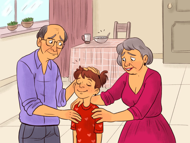 Hay nhất quán trong cách giáo dục trẻ từ ba mẹ, ông bà. (Ảnh: Sưu tầm Internet)