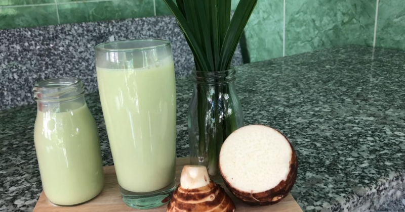 Sữa khoai môn- thức uống thanh mát cho các mẹ bỉm vào những ngày hè nóng bức (Ảnh: Sưu tầm Internet)