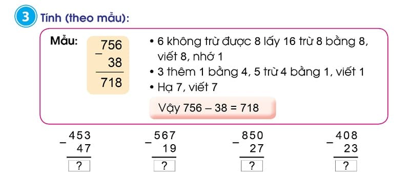 Đề bài tập 3, Trang 72, Toán lớp 2 - Tập 2, Sách Cánh Diều. (Ảnh: Sưu tầm Internet)