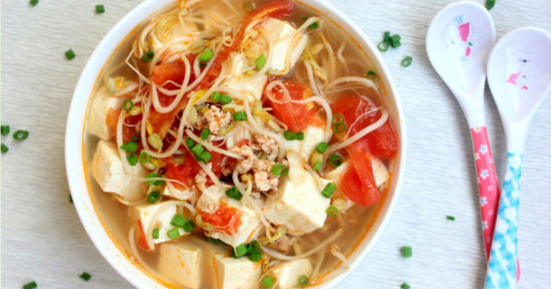 Canh giá đậu phụ là món canh thanh nhiệt cho các mẹ bỉm ngày hè  (Ảnh: Sưu tầm Internet)