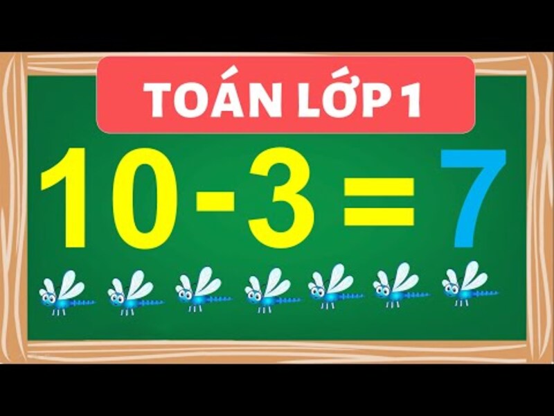 Toán lớp 1 phép trừ trong phạm vi 100 và 10